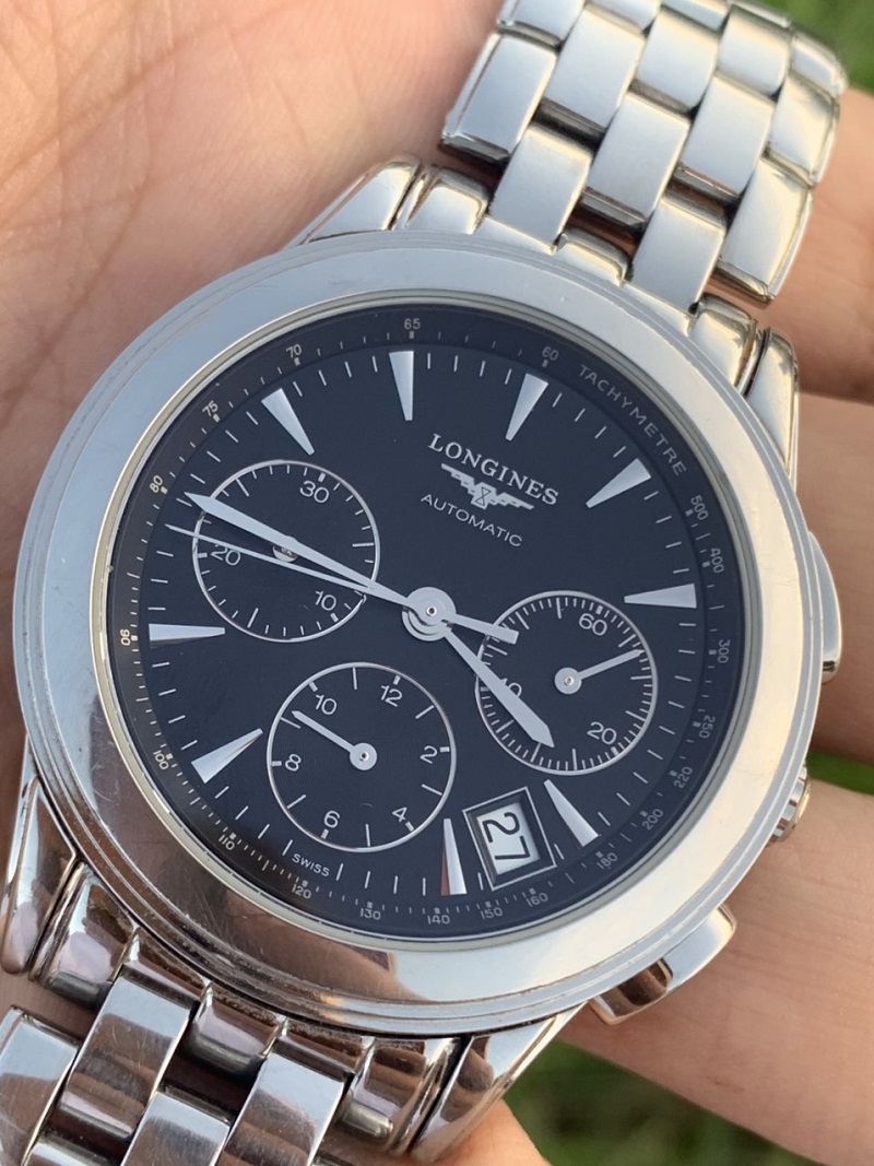 đồng hồ Longines Flagship Watch Chronograph Automatic L4.718.4 Mens 39mm cũ chính hãng
