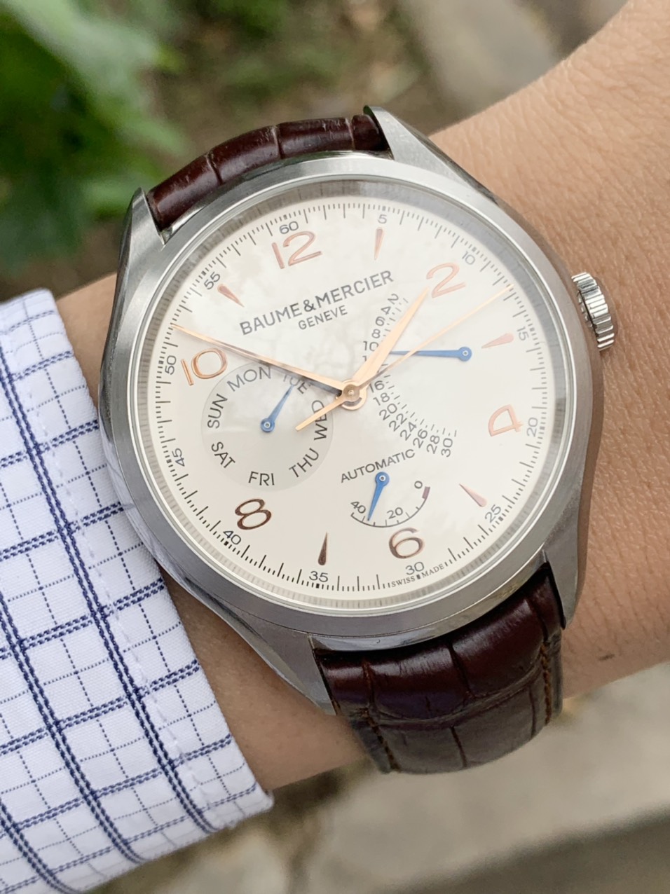 0a9ac0135BAUME & MERCIER CLIFTON 10149 BROWN MENS WATCH 43ade9580cccf BAUME & MERCIER CLIFTON 10149 BROWN MENS WATCH 43