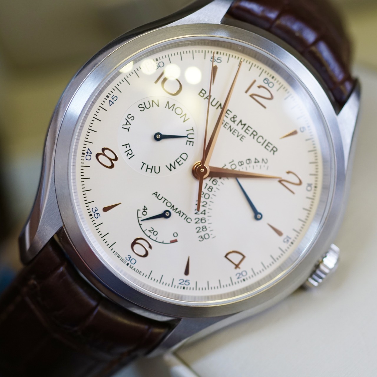 LONGINES BAUME & MERCIER CLIFTON 10149 BROWN MENS WATCH 43MASTER L2.773.5.78.7 MOONPHASE LONGINBAUME & MERCIER CLIFTON 10149 BROWN MENS WATCH 43ES MASTER L2.773.5.78.7 MOONPHASE