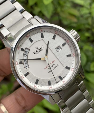 Edox Rally Timer DayDate Automatic 83009 3 AIN Watch