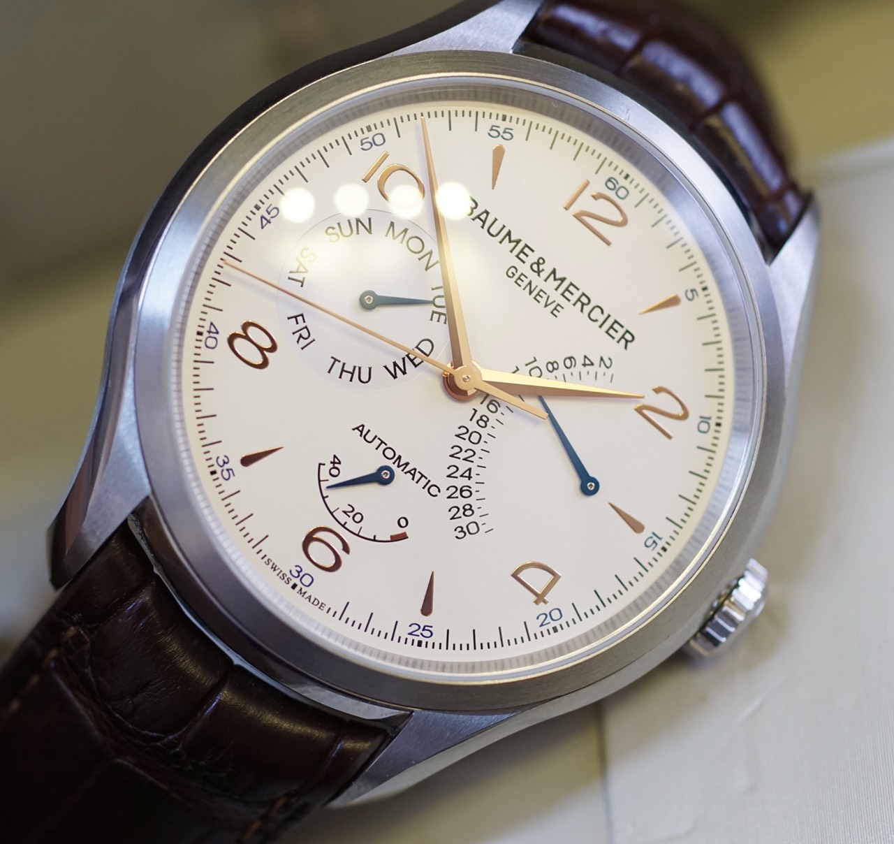 Baume & Mercier Clifton 10149 Brown Mens Watch (1)