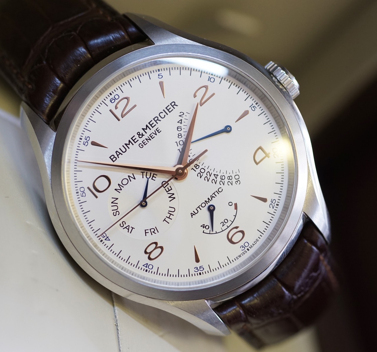 Baume & Mercier Clifton 10149 Brown Mens Watch (2)