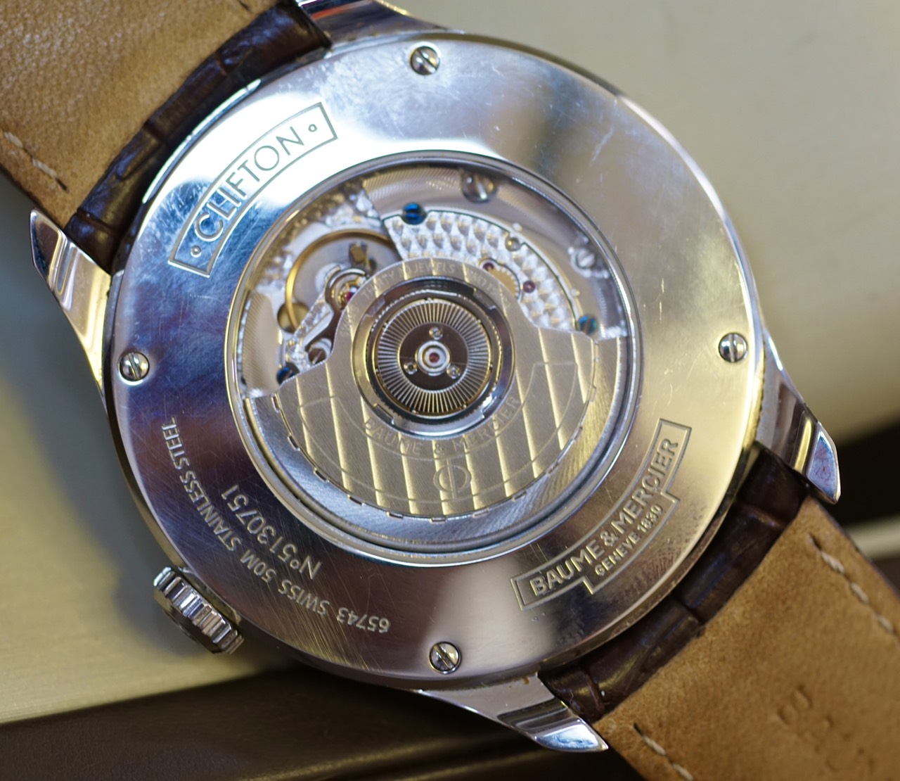 Baume & Mercier Clifton 10149 Brown Mens Watch (5)