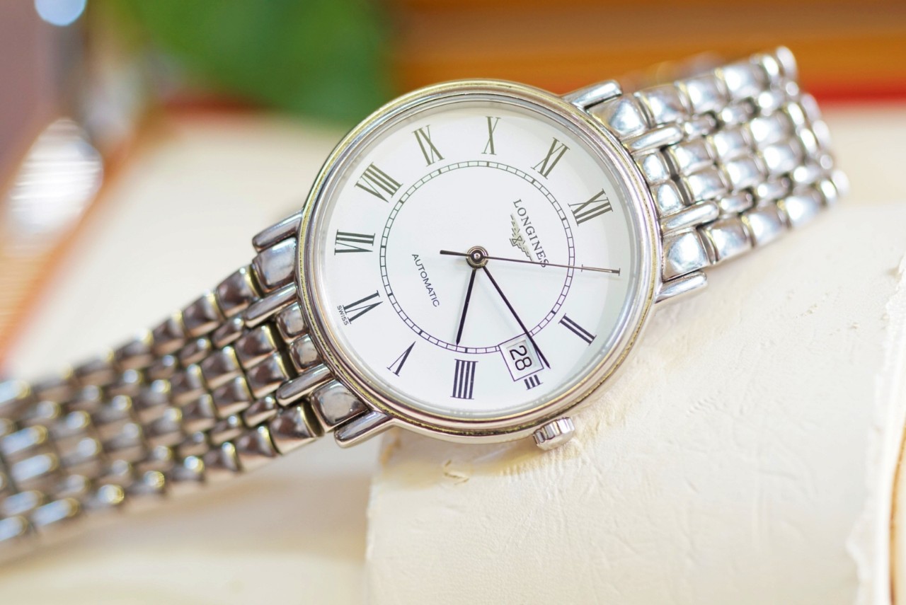 Đồng Hồ Longines Nam L4.821.4.11.2 mặt trắng cọc số la mã (4)