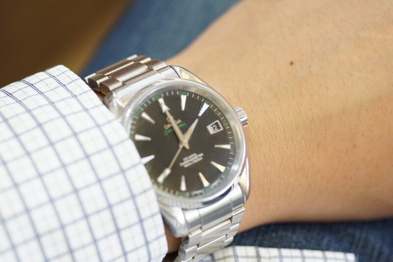 dong-ho-Omega-seamaster-co-axial-chronometer-85702894-so-xanh-cu-chinh-hang-2