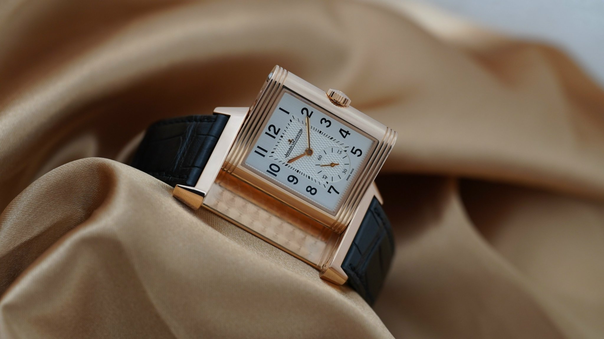Jaeger-lecoultre reverso classic large duoface small seconds silver dial men's watch Jaeger-lecoultre reverso classic large duoface small seconds silver dial men's watch