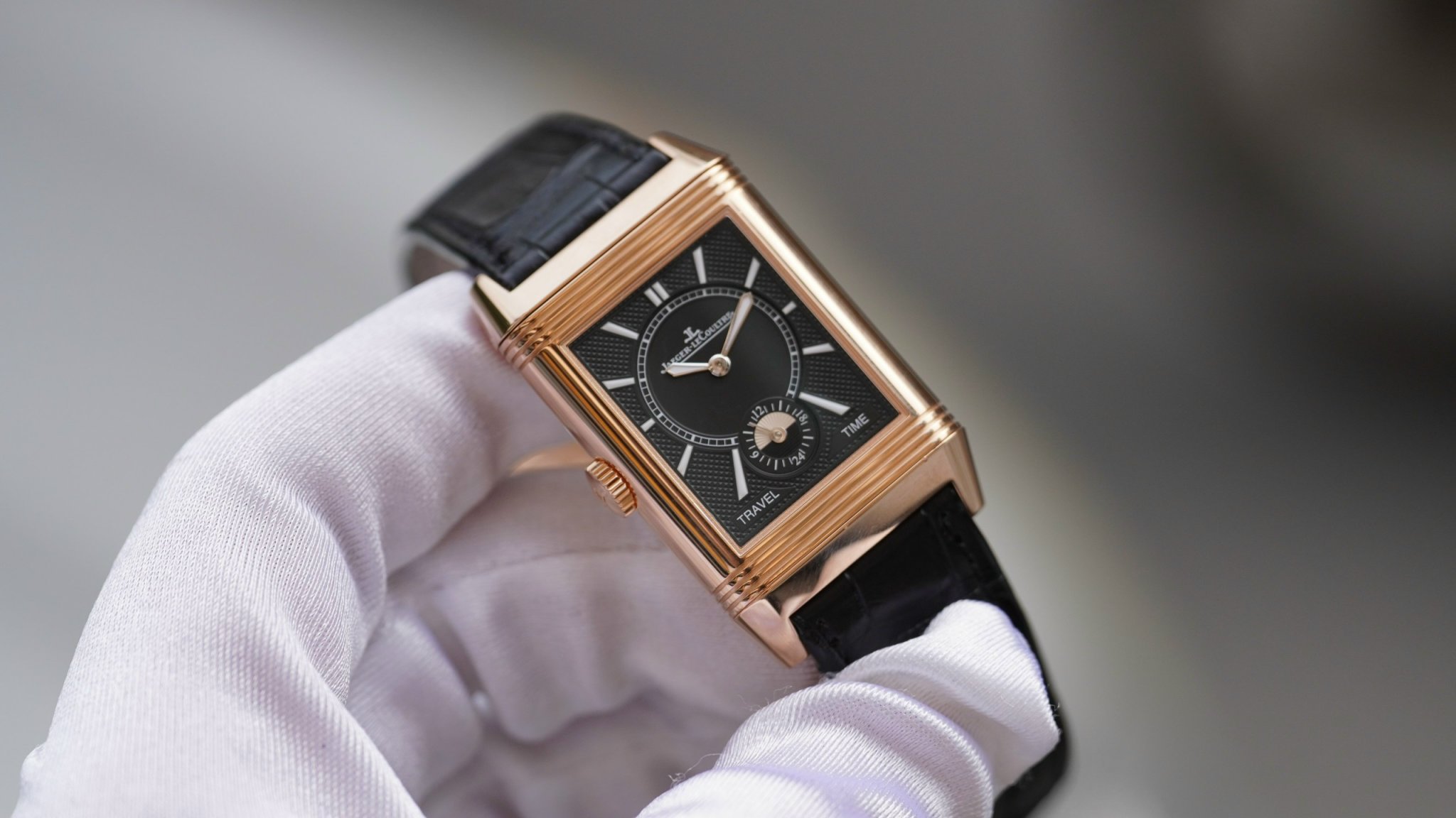 Jaeger-lecoultre reverso classic large duoface small seconds silver dial men's watch Jaeger-lecoultre reverso classic large duoface small seconds silver dial men's watch