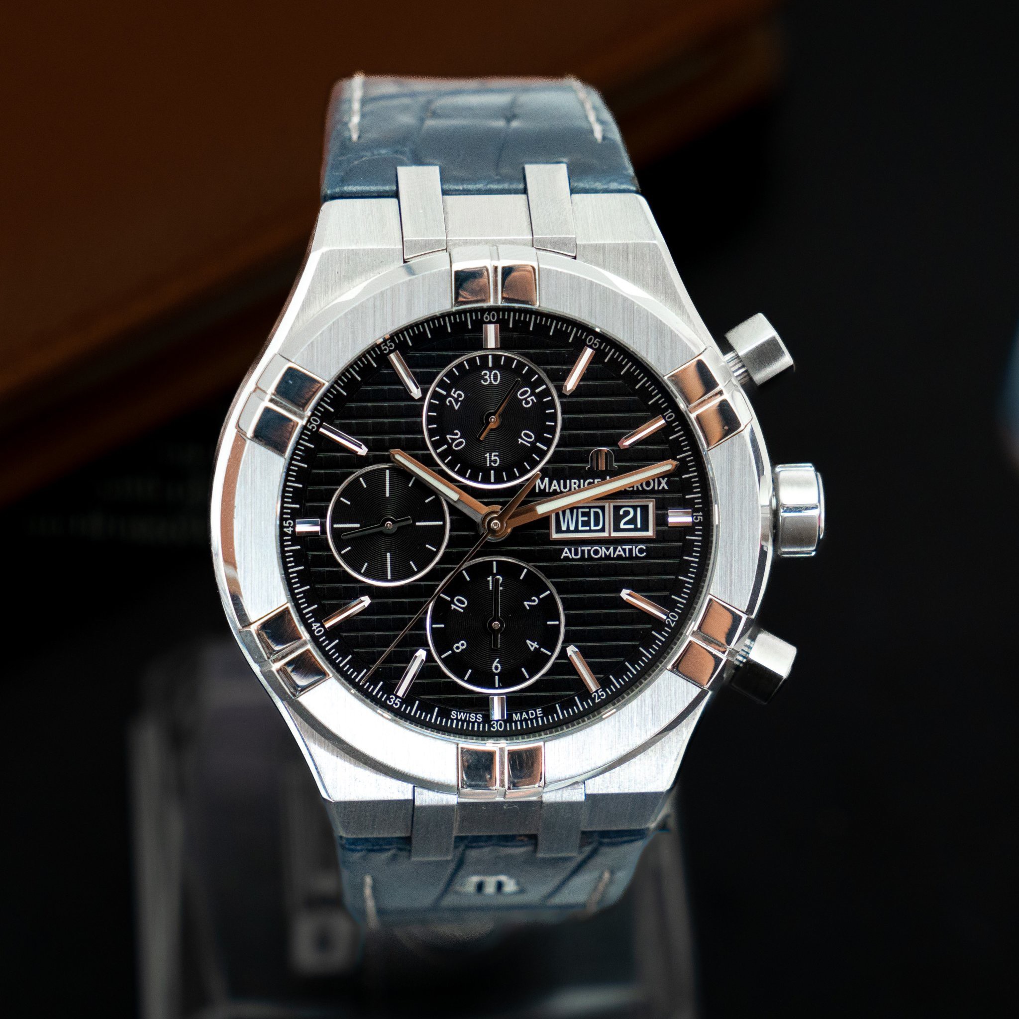 z4582927167388_b3764325b5221e4e46d23f1e9c1c8135 Đồng hồ Ome Maurice Lacroix Maurice Lacroix Aikon AI6038-SS001-330-1 Cũ Chính Hãng