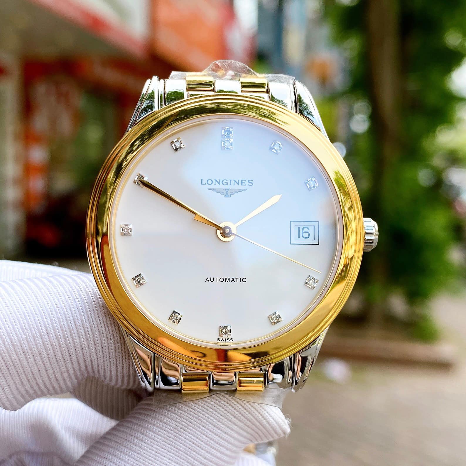 Longines Flagship Diamond Demi Gold - L4.774.3.27.7 Longines Flagship Diamond Demi Gold - L4.774.3.27.7
