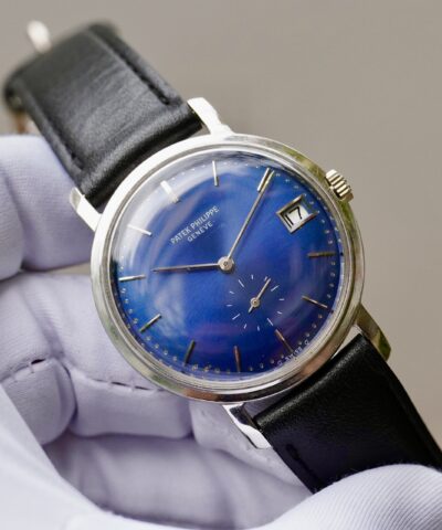 Patek Philippe 18k White Gold Blue Dial