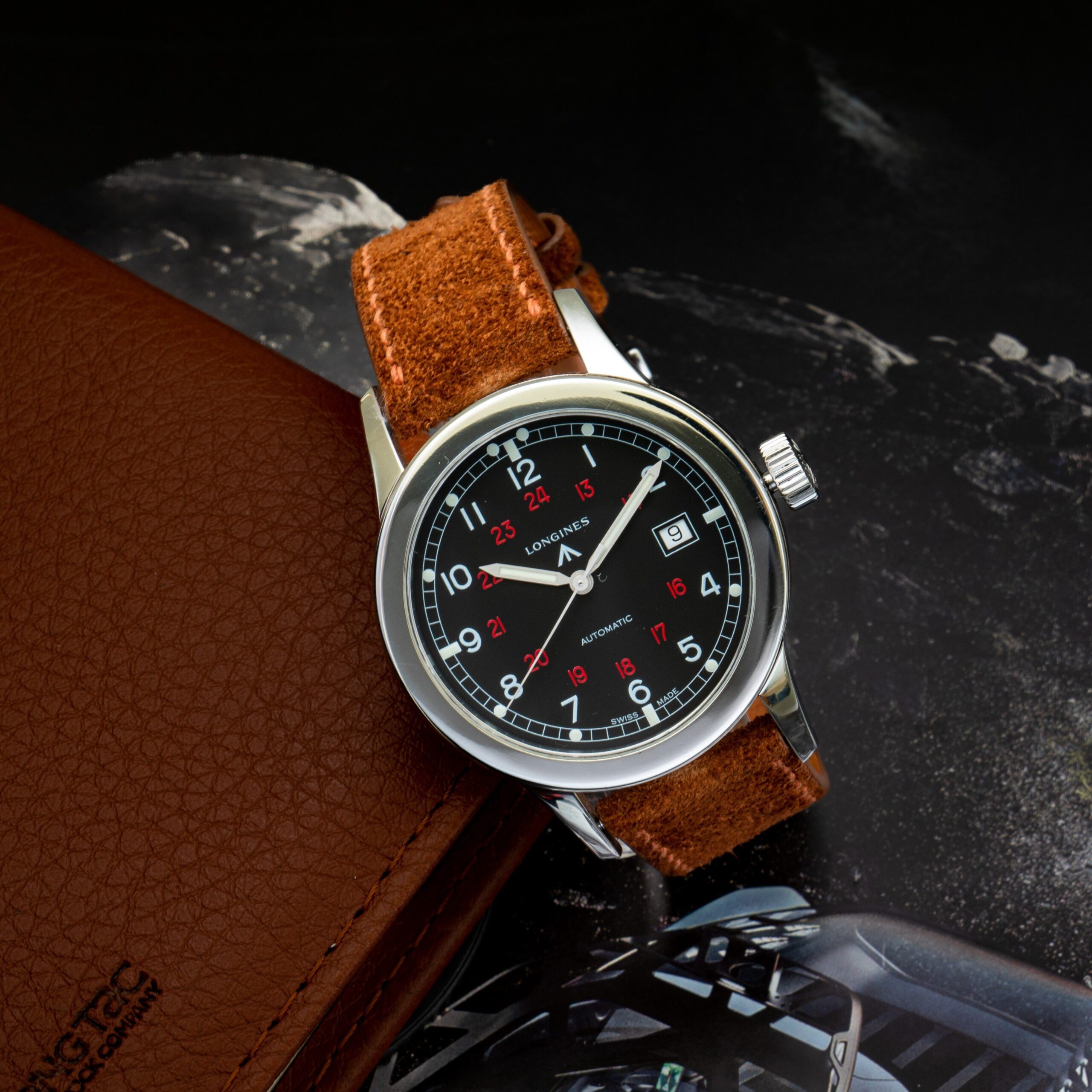 z4548069124172_4a45663328bed81074b6d36a4fdd6182 Longines Heritage Military L2.832.4.53.0 ( L28324530 )