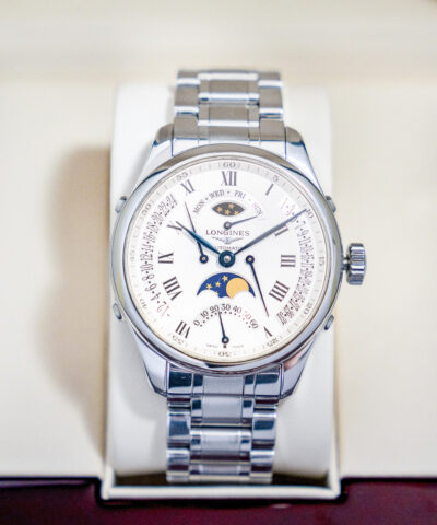 Đồng hồ Longines Master L2.738.4.71.6 Moonphase Cũ Chính Hãng