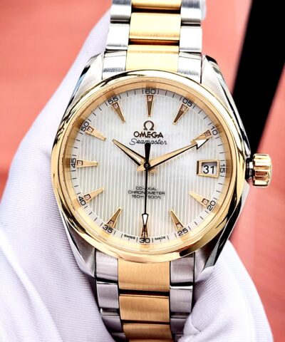 Omega Aqua Terra Seamaster Diamond 18k MOP 231.20.39.21.55.001 Cũ Chính Hãng