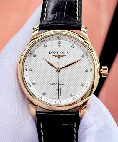 Longines Master Collection Diamond Rose Gold 18k L2.628.8.77.3 Cũ Chính Hãng