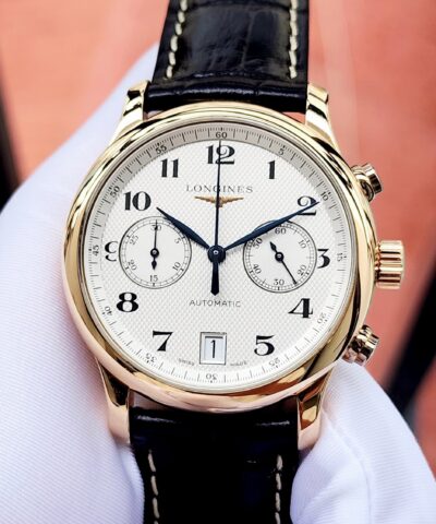 Longines Master Collection Chronograph Vàng 18K nguyên khối L2.669.8.78.3 Cũ Chính Hãng