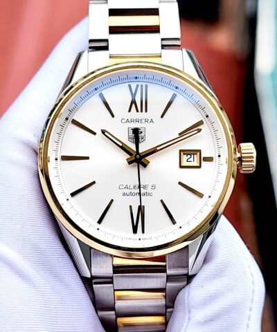 Đồng hồ Tag_Heuer Carrera White Dial WAR215F.BD0783 Cũ Chính Hãng