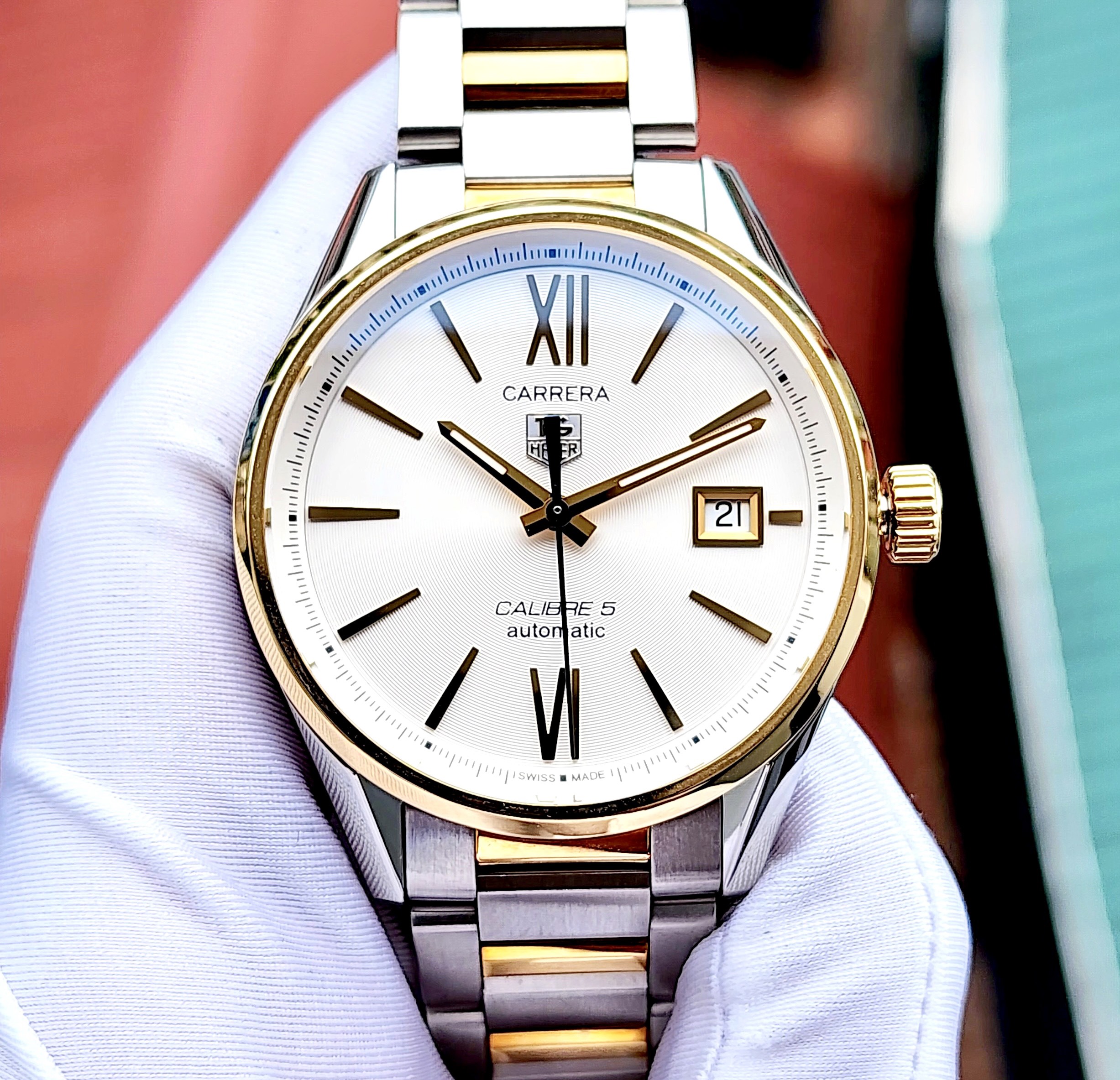 z4574460124795_13362b03413061e0f6b793d177f48002 Đồng hồ Tag_Heuer Carrera White Dial WAR215F.BD0783 Cũ Chính Hãng