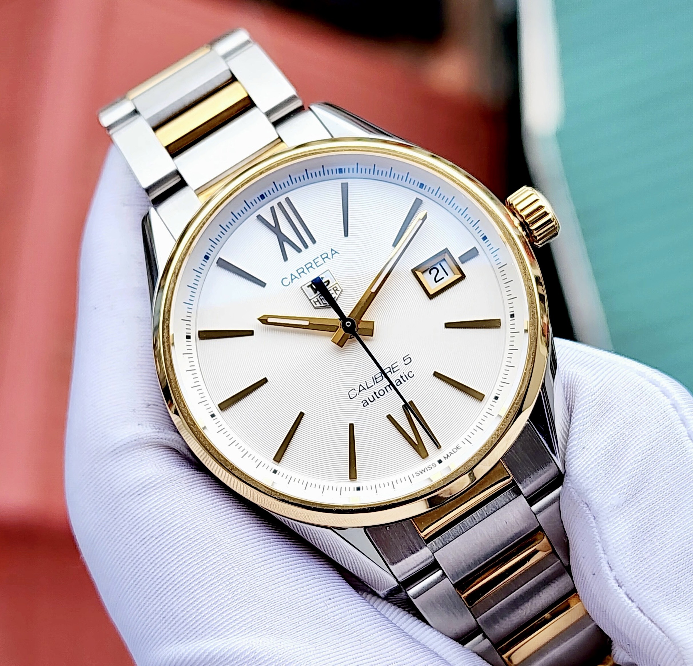 z4574460132779_477d0d290cad73089f96f28756fda474 Đồng hồ Tag_Heuer Carrera White Dial WAR215F.BD0783 Cũ Chính Hãng