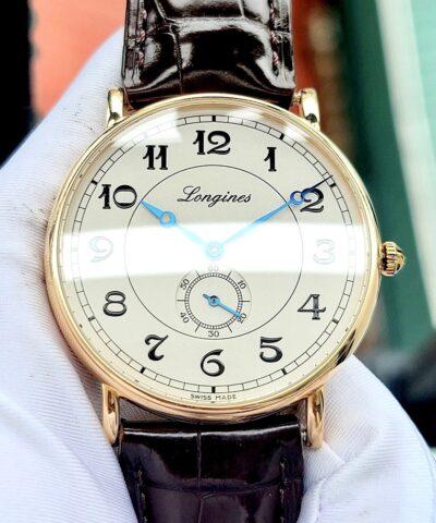 Đồng hồ Longines Presence Heritage 18k Rose Gold L4.785.8.73.2 Cũ Chính hãng