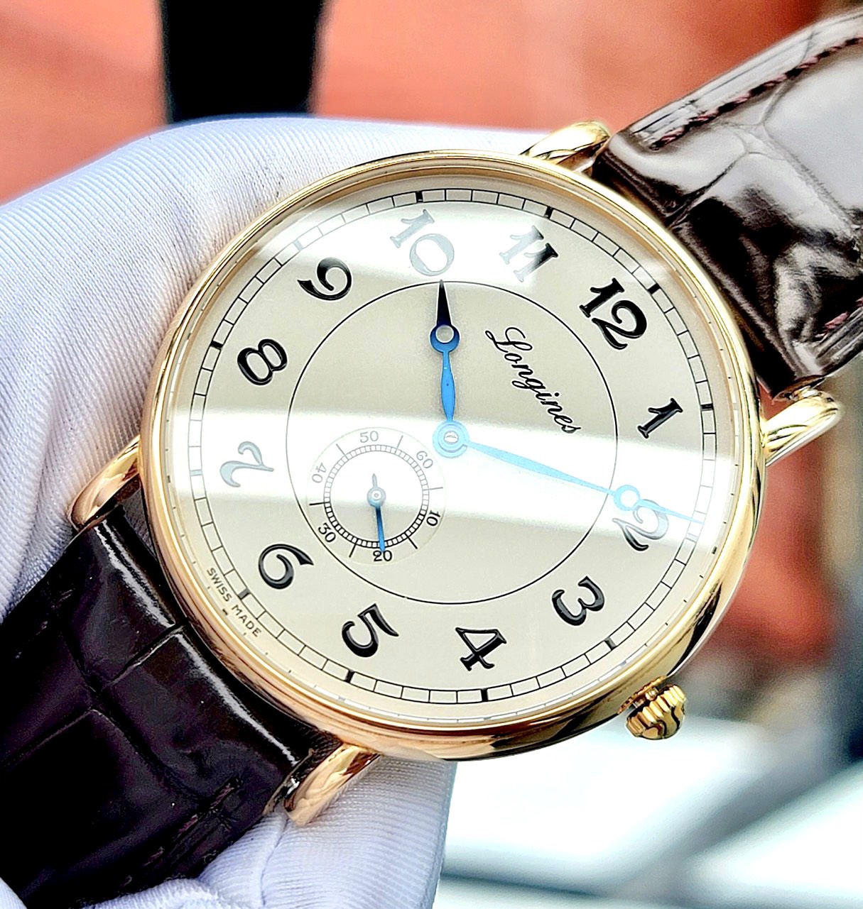 z4577236961367_30c6950e714633152c1e4bee7ae937a6 Đồng hồ Longines Presence Heritage 18k Rose Gold L4.785.8.73.2 Cũ Chính hãng