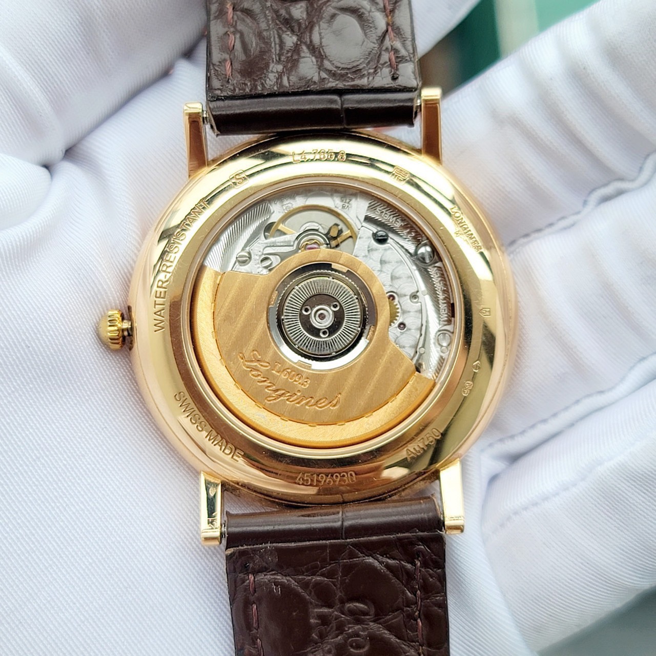 z4577236972610_abe6c217b834b4eafbb1f32a5934cef3 Đồng hồ Longines Presence Heritage 18k Rose Gold L4.785.8.73.2 Cũ Chính hãng