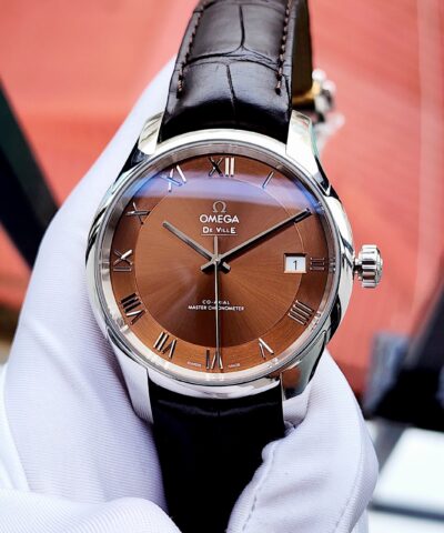 Đồng Hồ Omega Deville Hour Vision Brown 41mm 433.13.41.21.10.001 Cũ Chính Hãng
