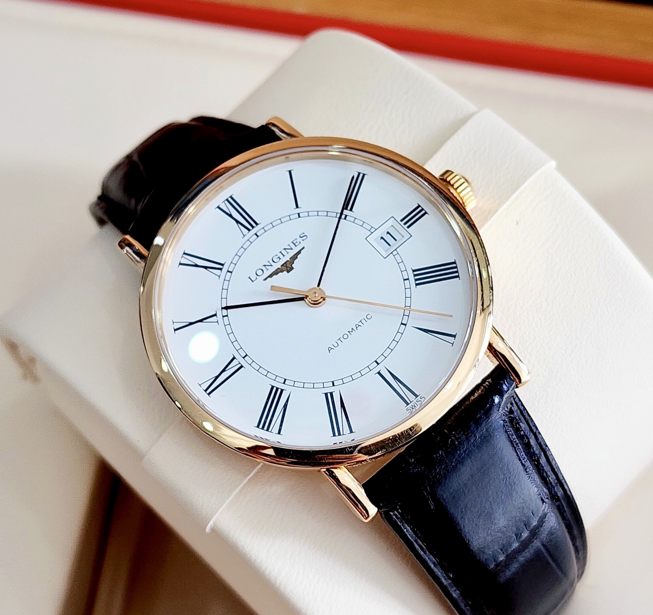 z4587857292067_4267ca8e2b4b3e96633e244a7d59b262 Đồng Hồ Long.ines Elegant vàng hồng đúc nguyên khối 18k L4.787.8.11.4 Cũ Chính Hãng