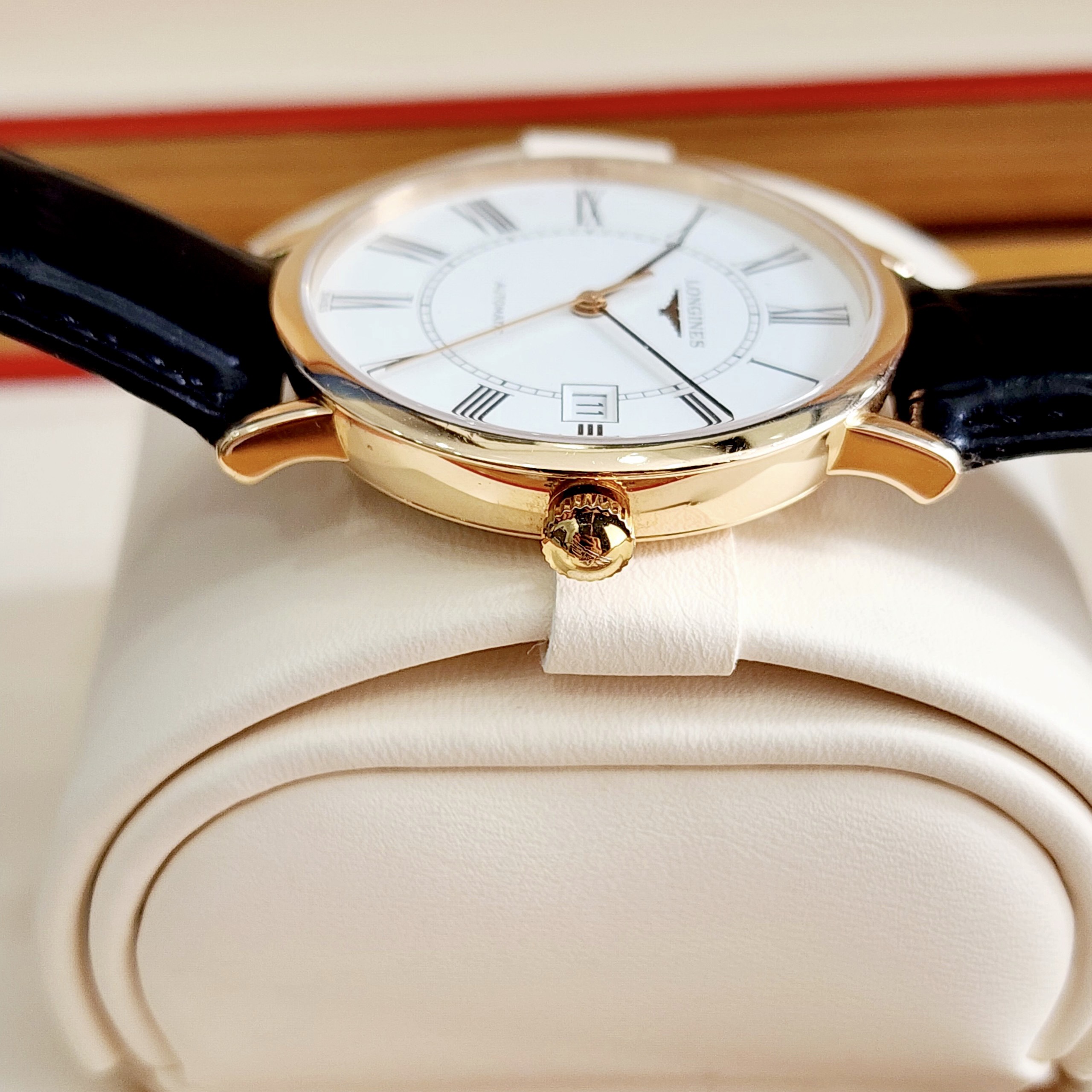 z4587857296775_25da4333b07552a029e2f239caaceb30 Đồng Hồ Long.ines Elegant vàng hồng đúc nguyên khối 18k L4.787.8.11.4 Cũ Chính Hãng