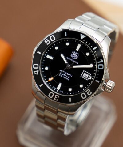 Đồng Hồ Tag Heuer Men's Aquaracer Calibre 5 Stainless Steel Black Dial Watch WAN2110.BA0822 Cũ Chính Hãng