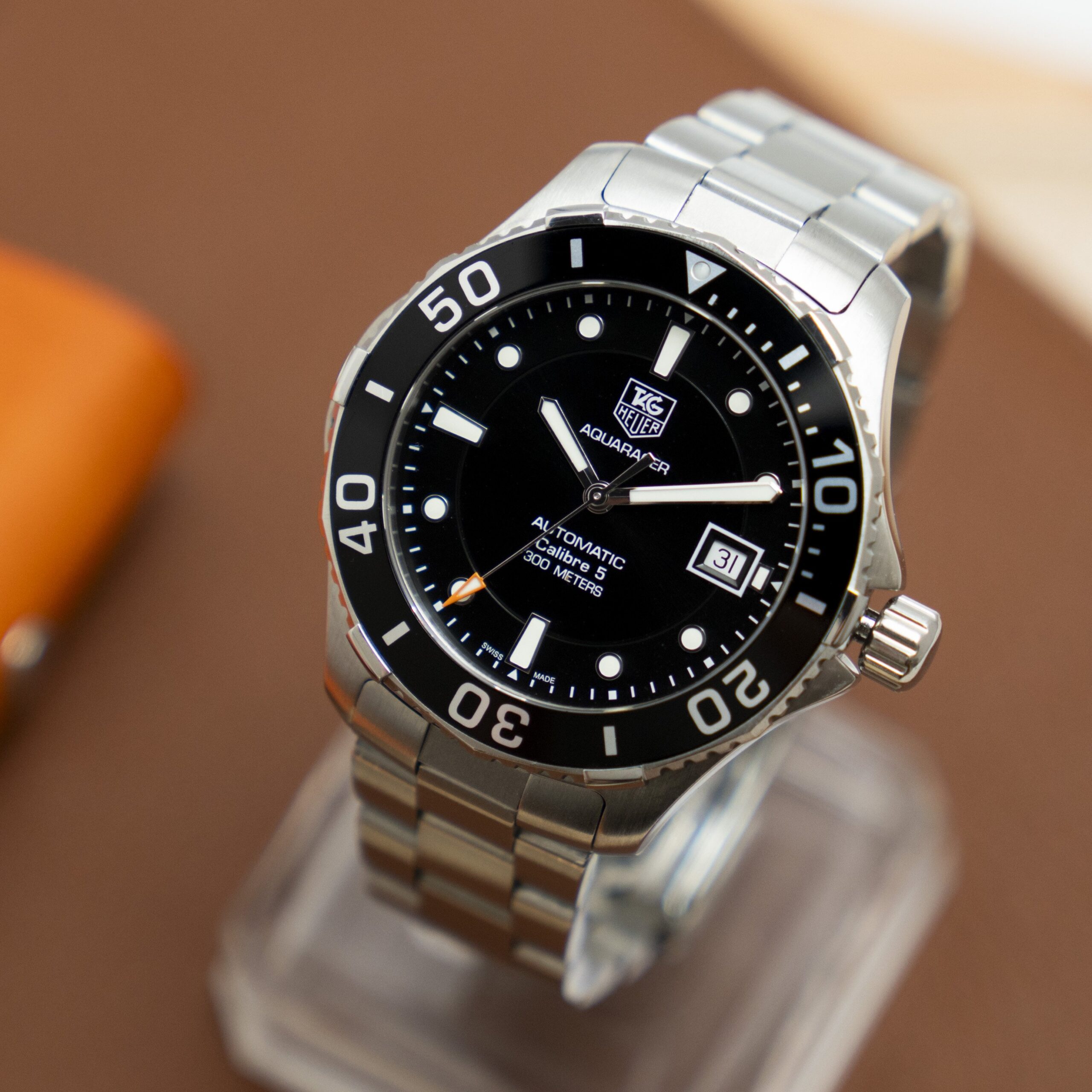 z4607733183456_6335f16bd158c68dd2e0b23e1b0ac45b Đồng Hồ Tag Heuer Men's Aquaracer Calibre 5 Stainless Steel Black Dial Watch WAN2110.BA0822 Cũ Chính Hãng