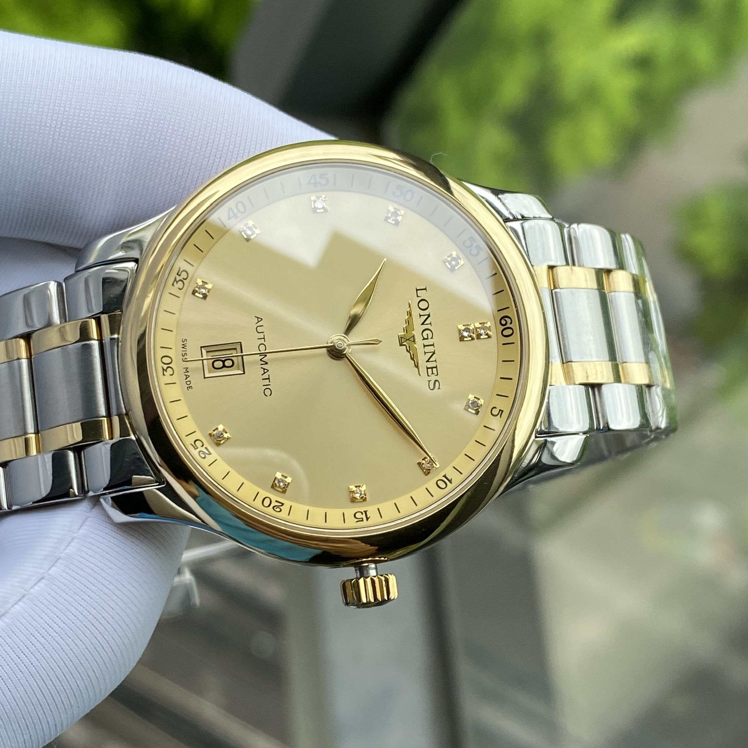 z4616463925623_a22c8bc4282dc08571ced4879a95b85d Đồng Hồ Longines Master Collection Diamond DemiGold 18K - L2.628.5.37.7 Cũ