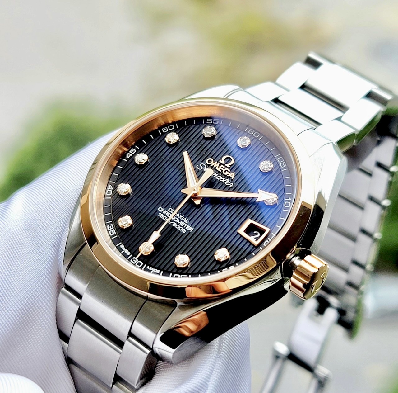 z4622947817853_93957332983a9e5393785b0bcca8c693 Đồng Hồ Omega Co-Axial Aqua Terra Diamond 8500 231.20.39.21.51.003 Cũ