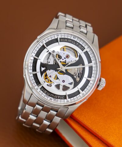 Đồng Hồ HAMILTON JAZZMASTER VIEWMATIC SKELETON H42555151 Cũ