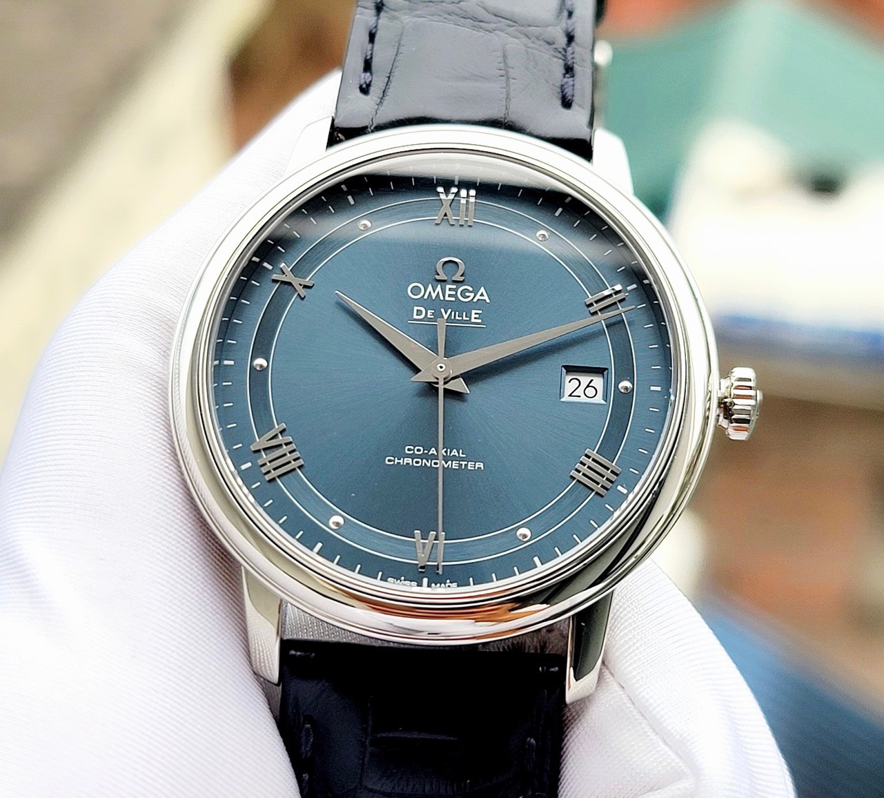 z4670641096351_5b3d82f932ac41badf98de6c8bb75057 Đồng hồ Omega De Ville Prestige Co-Axial 424.13.40.20.03.002 Cũ