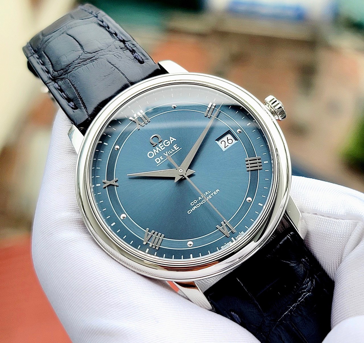 z4670641100955_e9dee4a0130bbb64603365f0cb254275 Đồng hồ Omega De Ville Prestige Co-Axial 424.13.40.20.03.002 Cũ