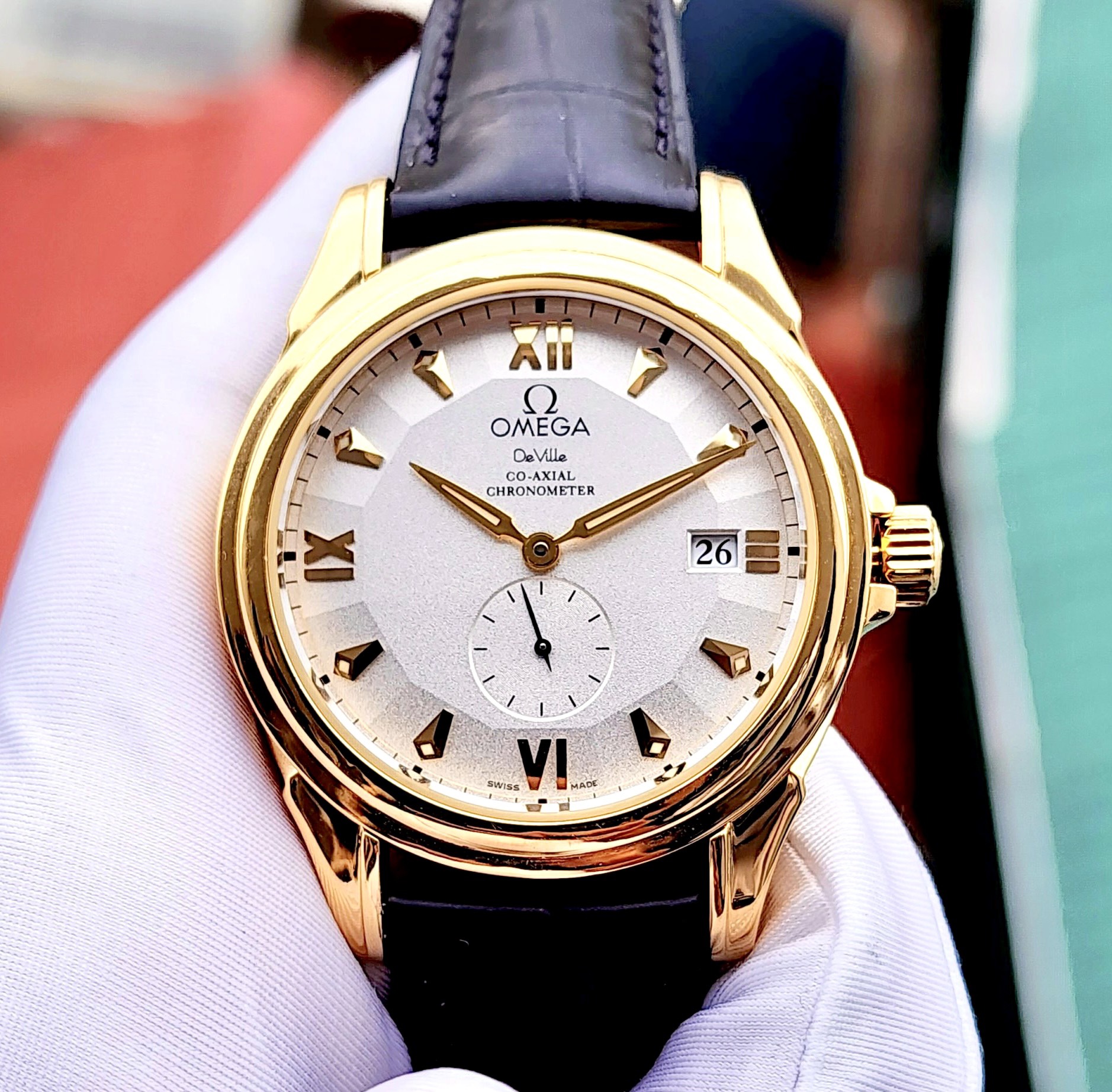z4685808282281_fcf1dbe62de624b14792bf5c63b1f8f4 Đồng hồ Omega Deville Coaxial Chronometer 18K Yellow Gold Cũ