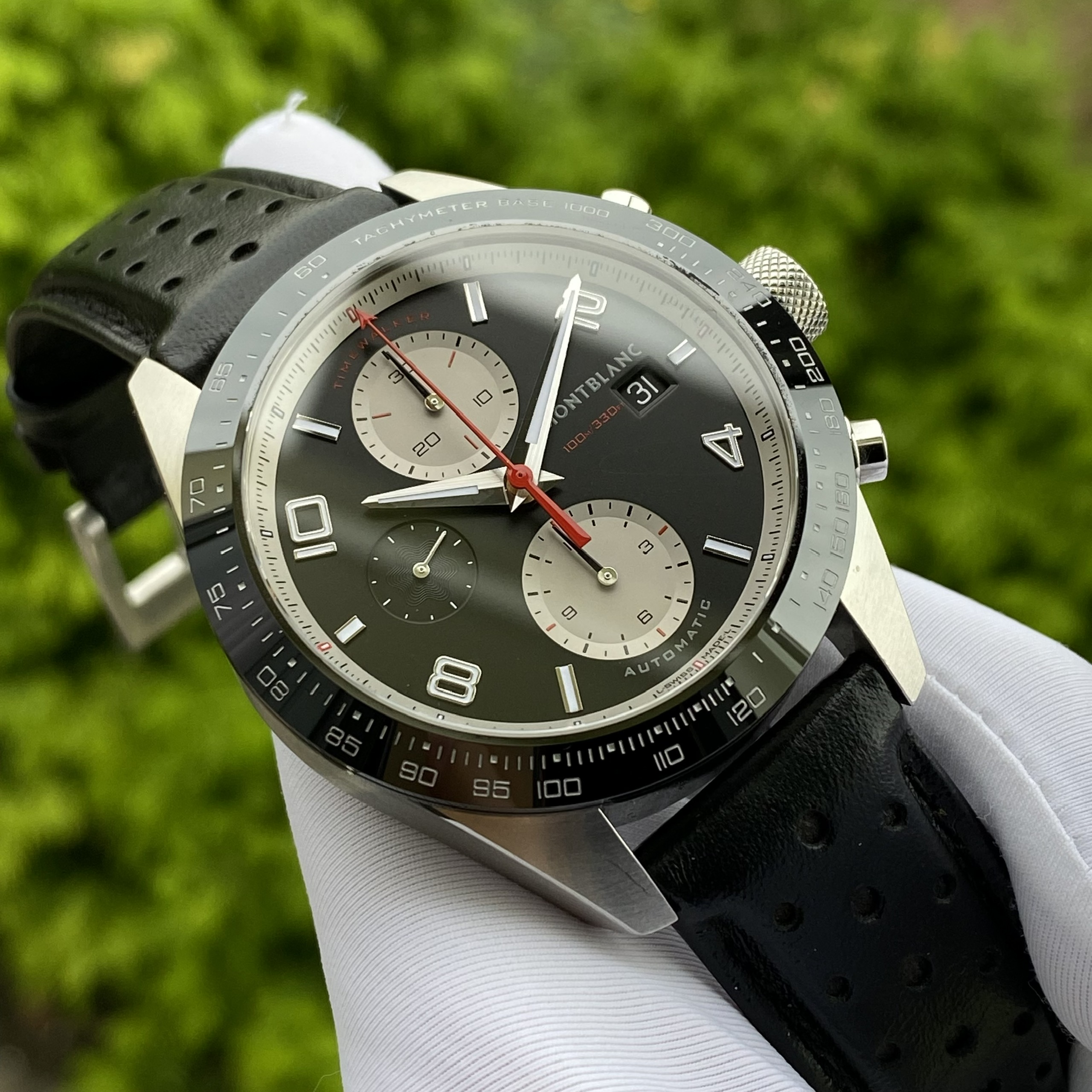 z4711573130067_3e03aa7c314d47ee6999a4517fc11939 Đồng Hồ Montblanc Timewalker Chronograph Automatic Black Dial M119941 Cũ