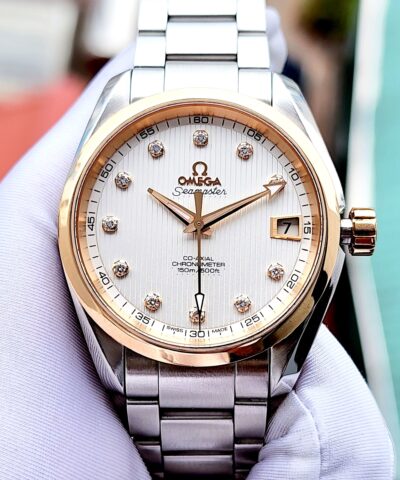Đồng Hồ Omega Co-Axial Aqua Terra Diamond 8500 231.20.39.21.52.003 Cũ