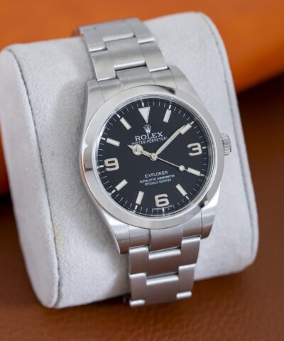 Đồng Hồ Rolex Explorer Black Dial Stainless steel 214270 Cũ