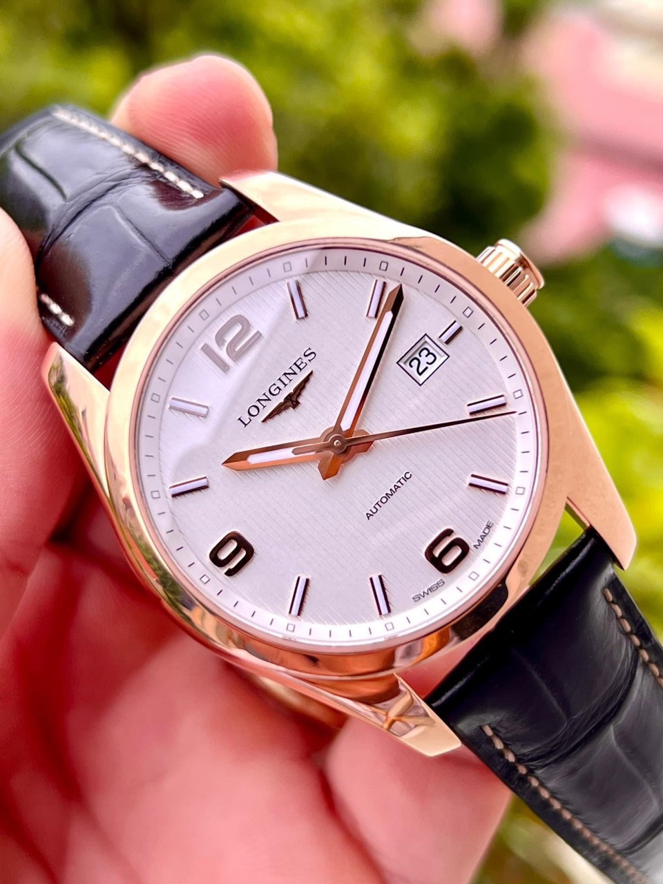 z4780249879189_f74d3bbe9326fdf08f73e5da6be50fdc Đồng Hồ Longines Conquest Classic L2.785.8.76.3 Rose Gold 18k Cũ