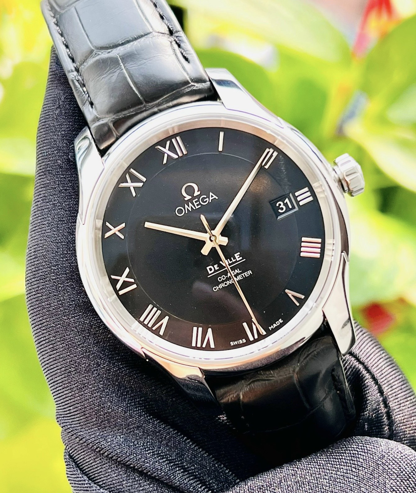 z4837494032869_9c25338fba1e321837ad3c3ff6db955f Đồng Hồ Omega De Ville Co-Axial Chronometer 8500 Black Dial 431.13.41.21.01.001 Cũ