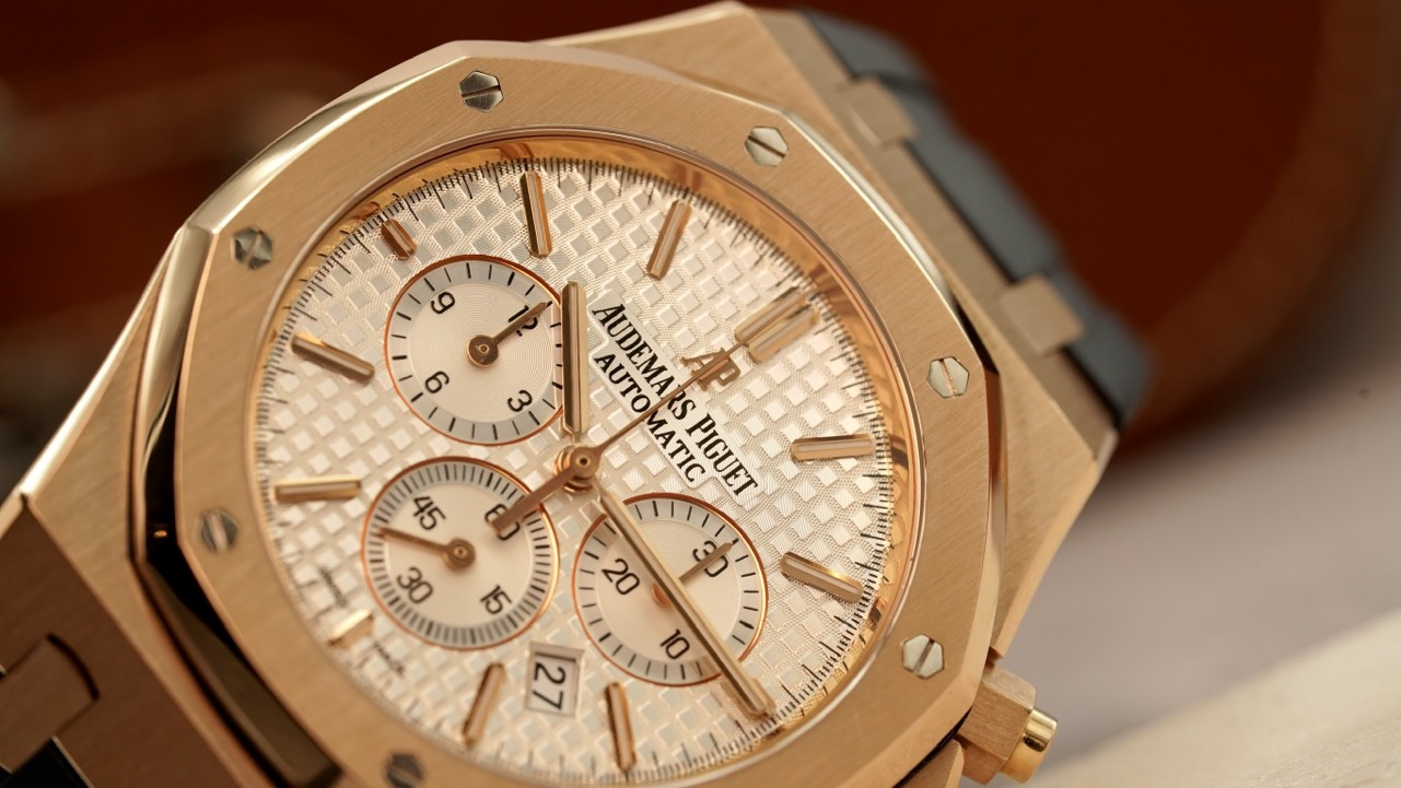 z4856783288723_cb1316ee3c1afd194eb2ef185ee0b014 Đồng Hồ Audemars Piguet Royal Oak Chronograph 18k Rose Gold 26320OR.OO.D088CR.01 Cũ