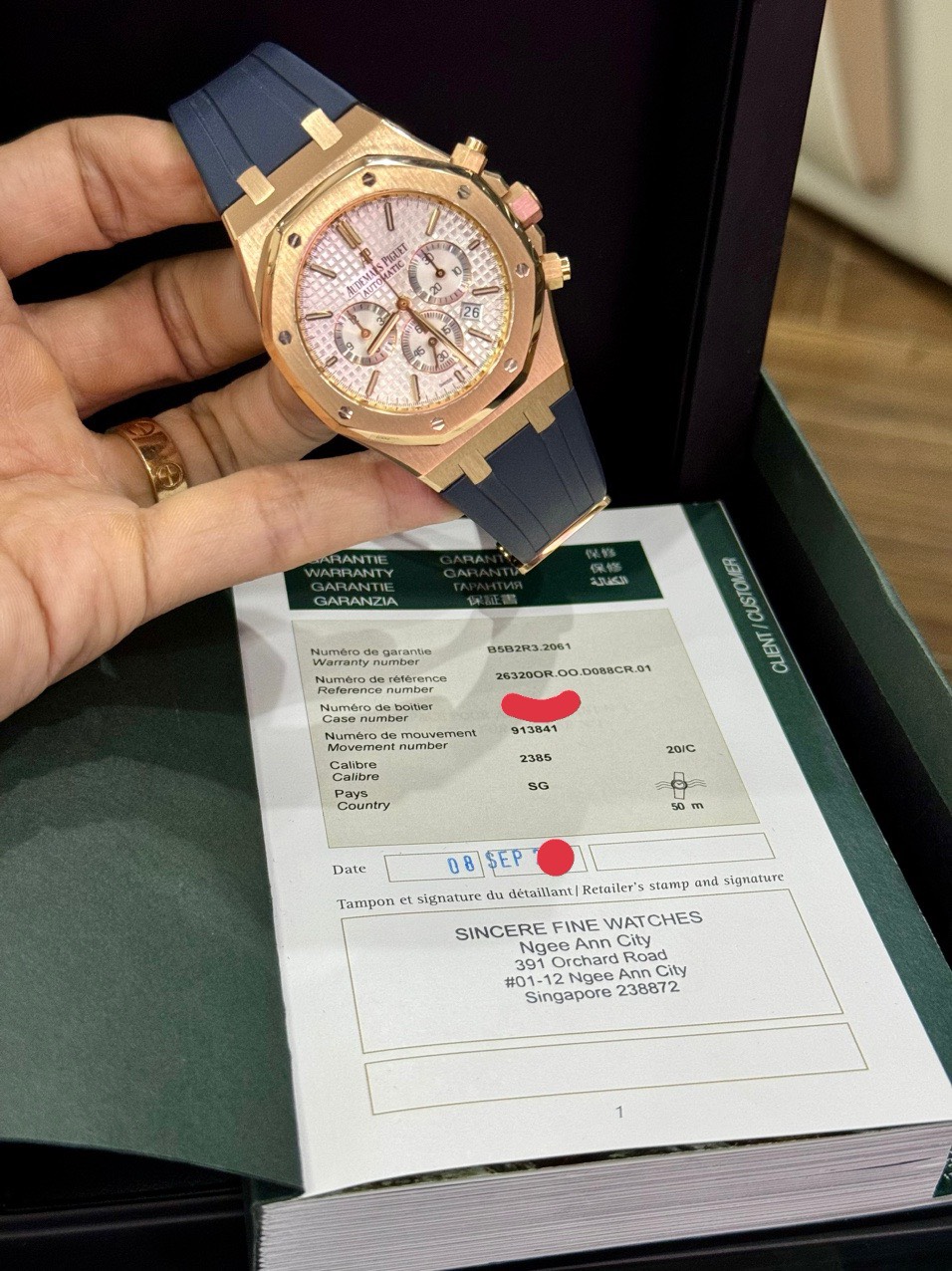z4856783310602_269ef400f46d10568657421e9209d439 Đồng Hồ Audemars Piguet Royal Oak Chronograph 18k Rose Gold 26320OR.OO.D088CR.01 Cũ