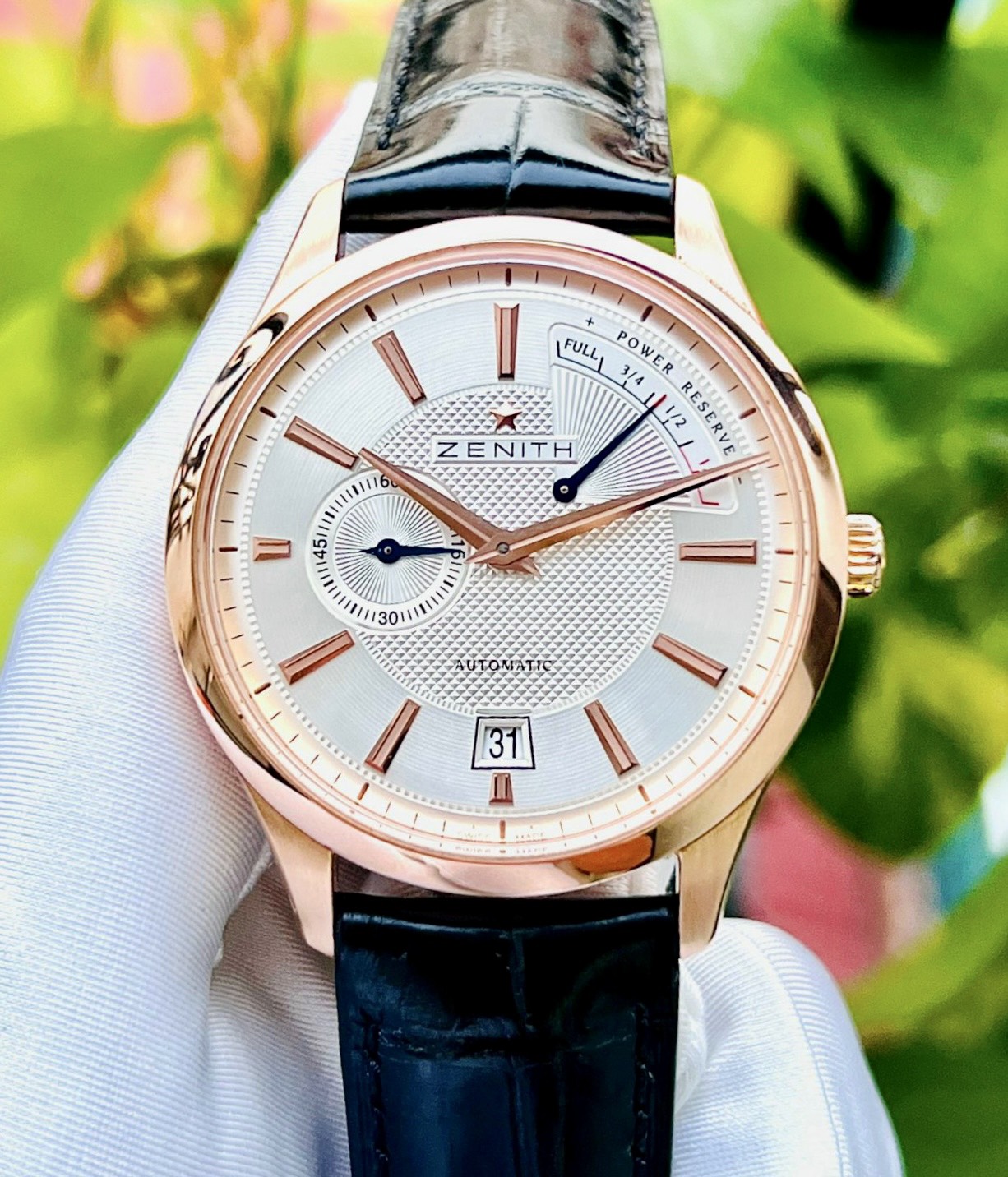z4859899733060_6bbe6c6a7ad861922ad92586d9b33e56 Đồng Hồ ZENITH CAPTAIN POWER RESERVE 18kAu750 ROSE GOLD 18.2121.685/01.C498 Cũ