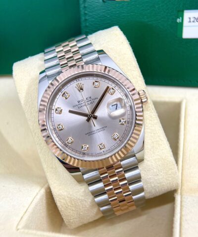 Đồng Hồ Rolex Datejust 41mm 126331 Sundust Diamonds CŨ