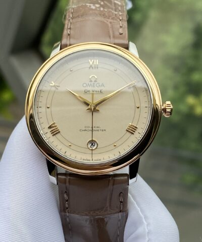Đồng Hồ Omega Deville Prestige Co-Axial 18k Bezel 36.8mm 424.23.37.20.09.001 Cũ