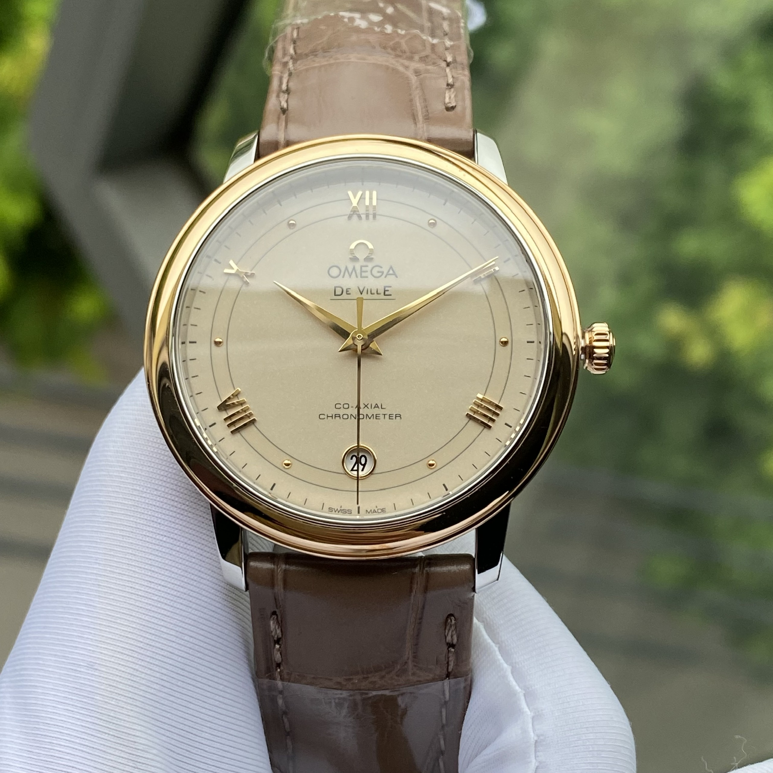 z4882199534419_dec640d65daeda165249fc1bc1b00ef5 Đồng Hồ Omega Deville Prestige Co-Axial 18k Bezel 36.8mm 424.23.37.20.09.001 Cũ