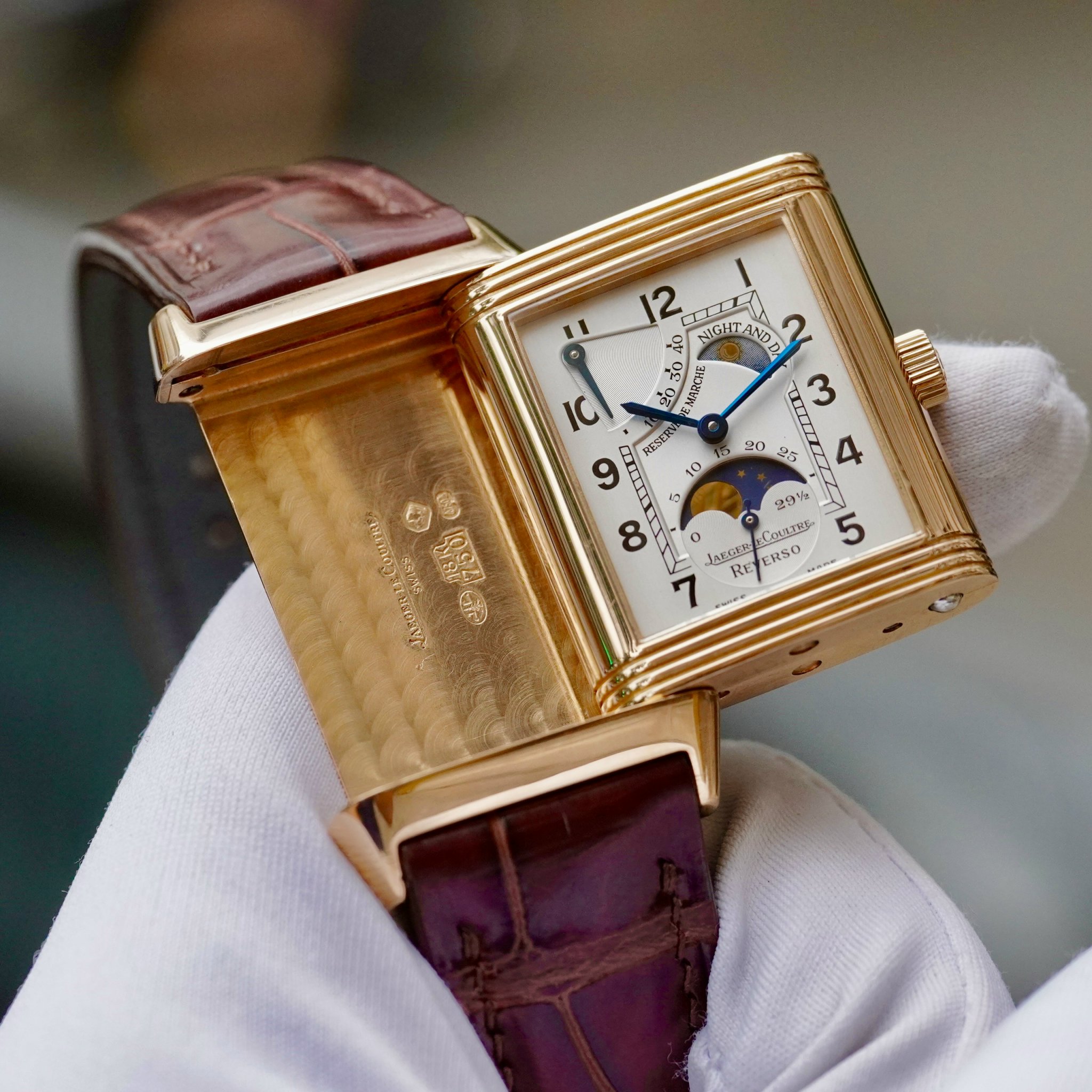 z4900839470120_dd160175da37ff5dcd516eef8a05a677 Đồng Hồ Jaeger LeCoultre Reverso Sun Moon Rose Gold Watch 270.2.63 Q3042420 Cũ