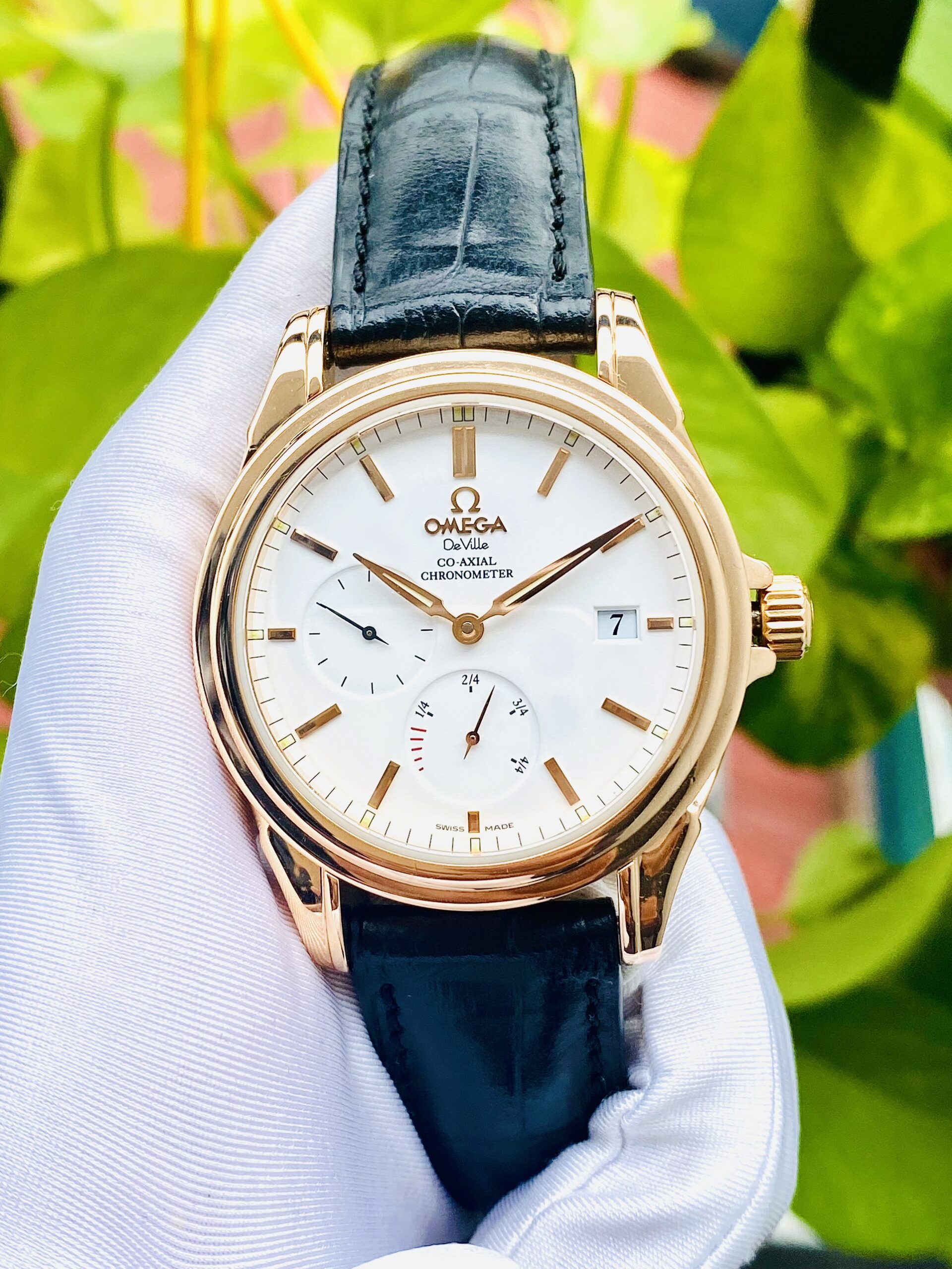 z4947753458412_bcb90a3c6b55616d1084f79a7a9c95be Đồng Hồ Omega De Ville Co-Axial Power Reserve Chronometer 18K Rose Gold 4652.20.32 Cũ