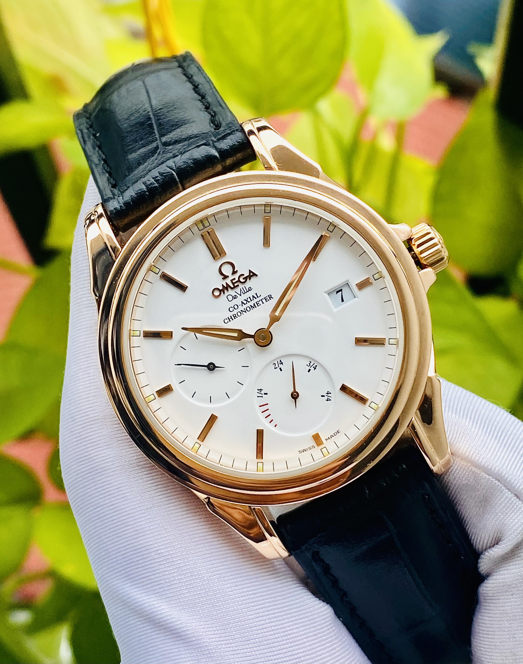 z4947753498107_c9ffea18857445a8d2d3309ea108969c Đồng Hồ Omega De Ville Co-Axial Power Reserve Chronometer 18K Rose Gold 4652.20.32 Cũ